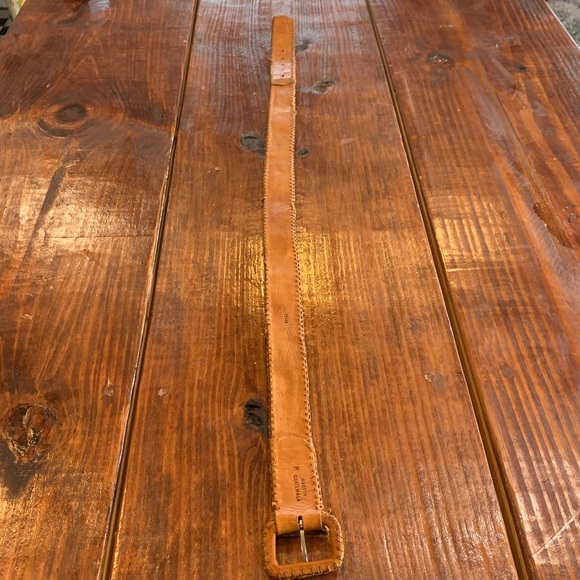 Vintage Guatemalan Woven Leather Concho Belt - Picture 10 of 17